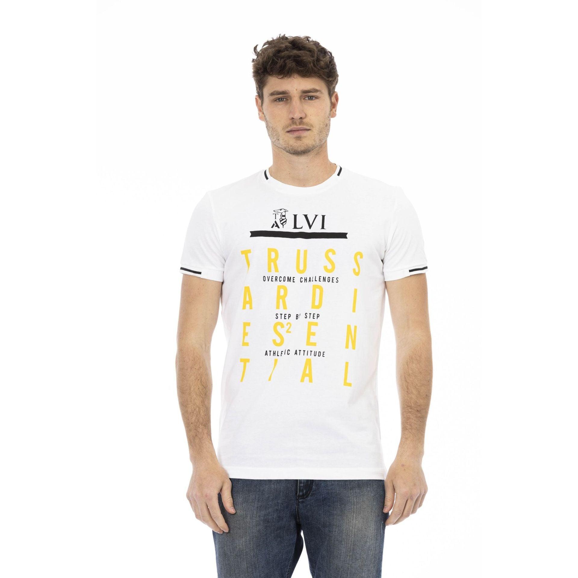 Trussardi Action Men T-shirts - White Brand T-shirts - T-Shirt - Guocali