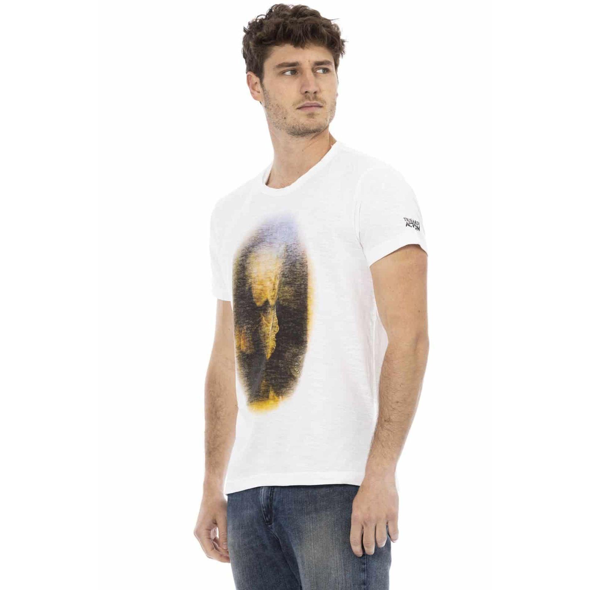 Trussardi Action Men T-shirts - White Brand T-shirts - T-Shirt - Guocali