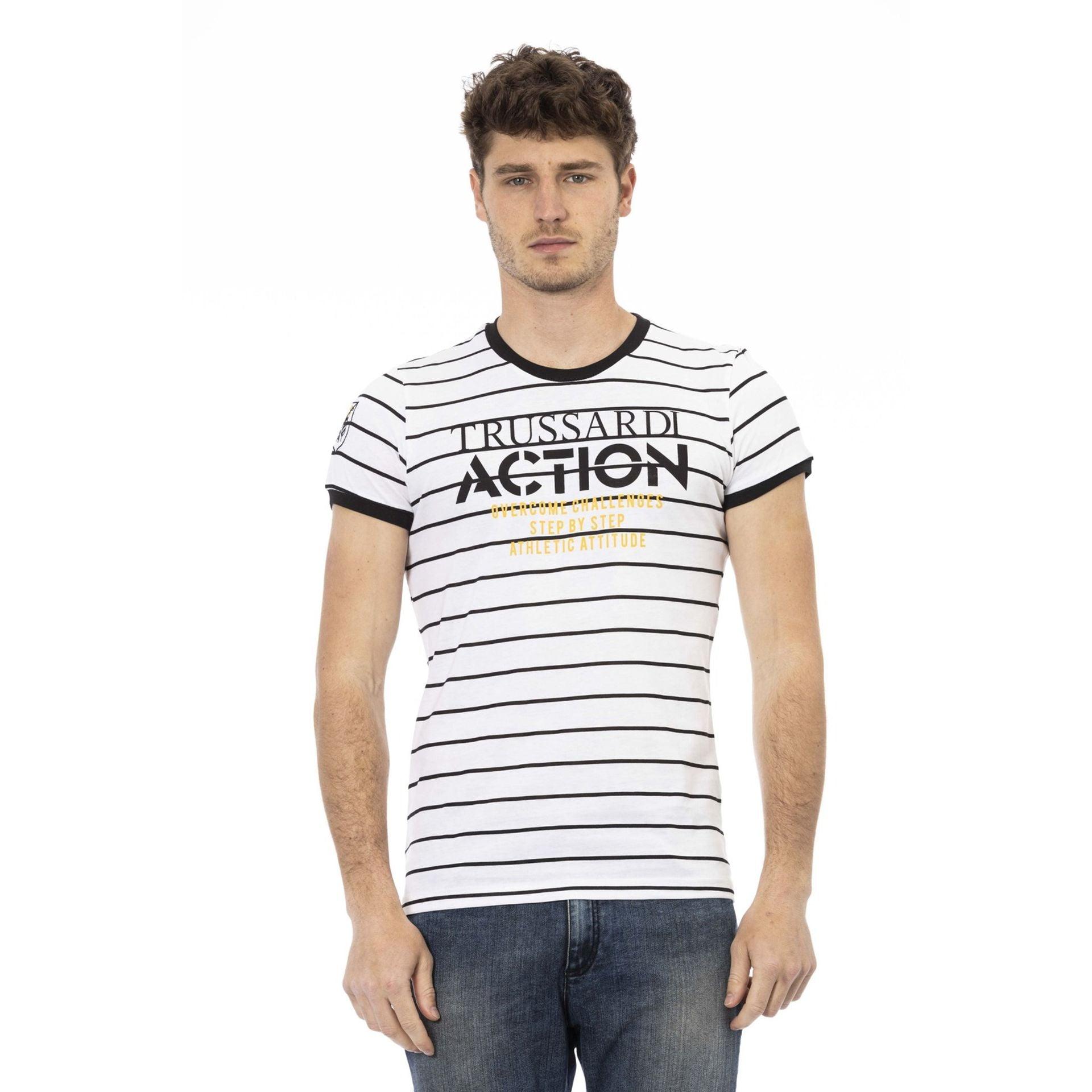 Trussardi Action Men T-shirts - White Brand T-shirts - T-Shirt - Guocali