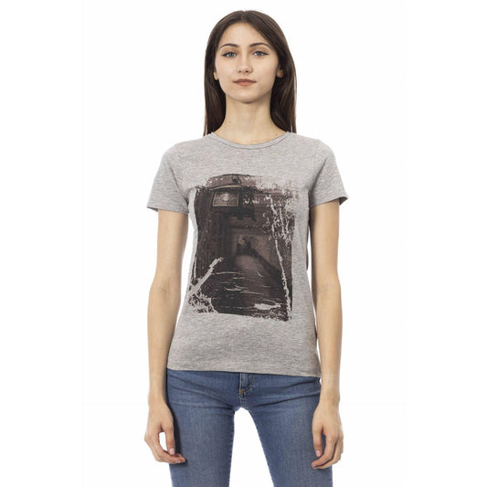 Trussardi Action Women T-Shirts - Grey Brand T-shirts - T-Shirt - Guocali