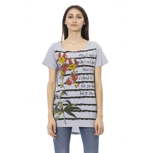 Trussardi Action Women T-Shirts - Grey Brand T-shirts - T-Shirt - Guocali