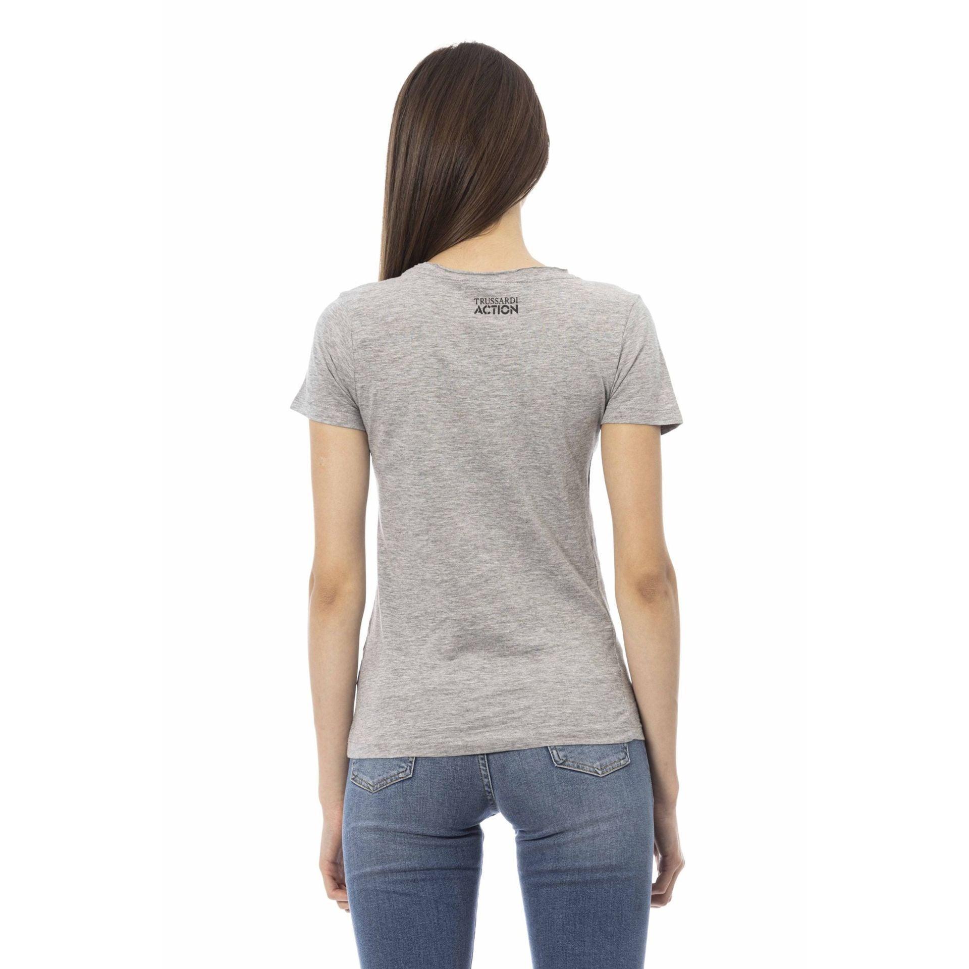 Trussardi Action Women T-Shirts - Grey Brand T-shirts - T-Shirt - Guocali