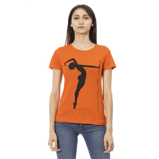 Trussardi Action Women T-Shirts - Orange Brand T-shirts - T-Shirt - Guocali