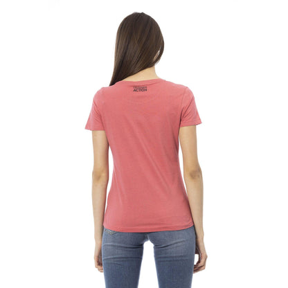 Trussardi Action Women T-Shirts - Pink Brand T-shirts - T-Shirt - Guocali