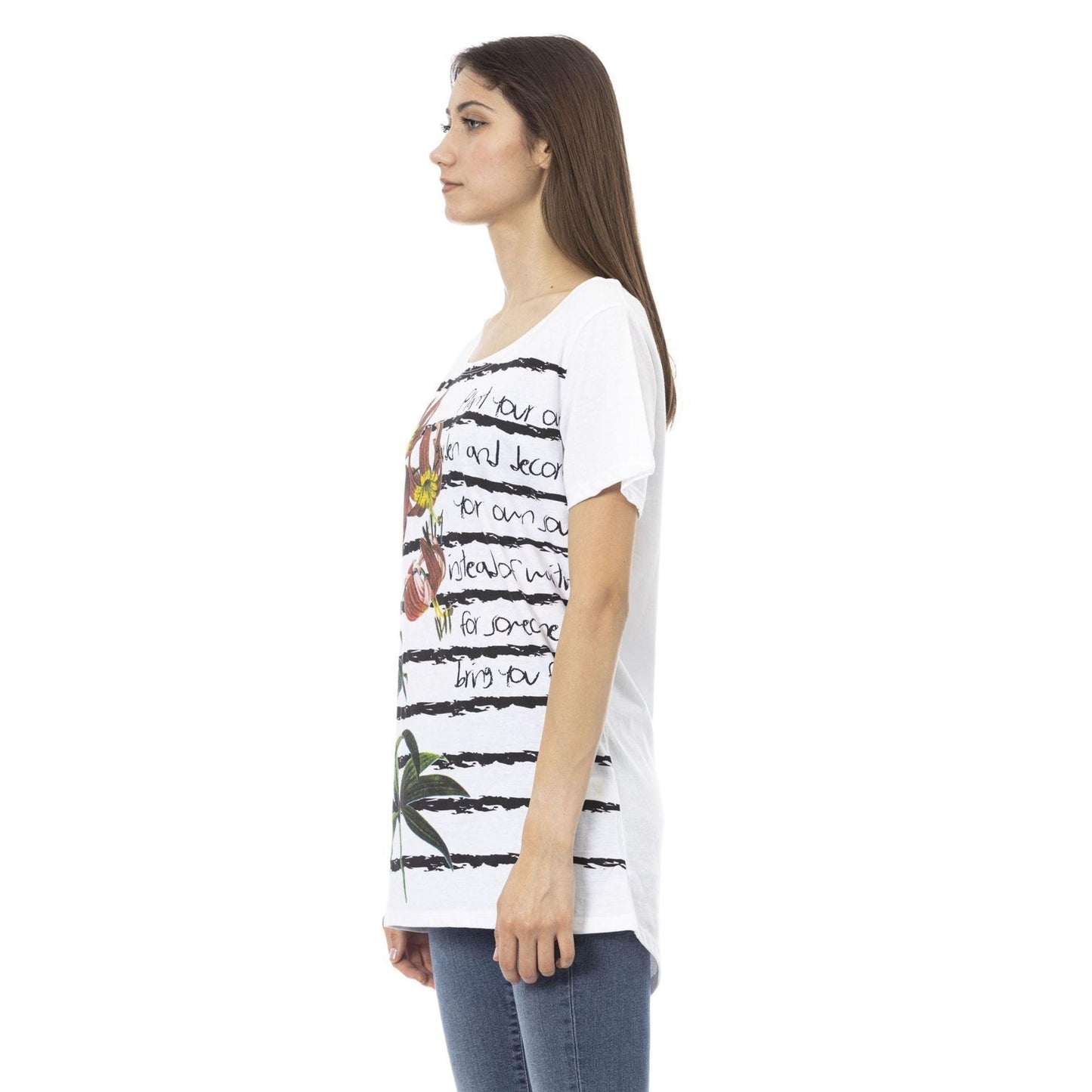 Trussardi Action Women T-Shirts - White Brand T-shirts - T-Shirt - Guocali