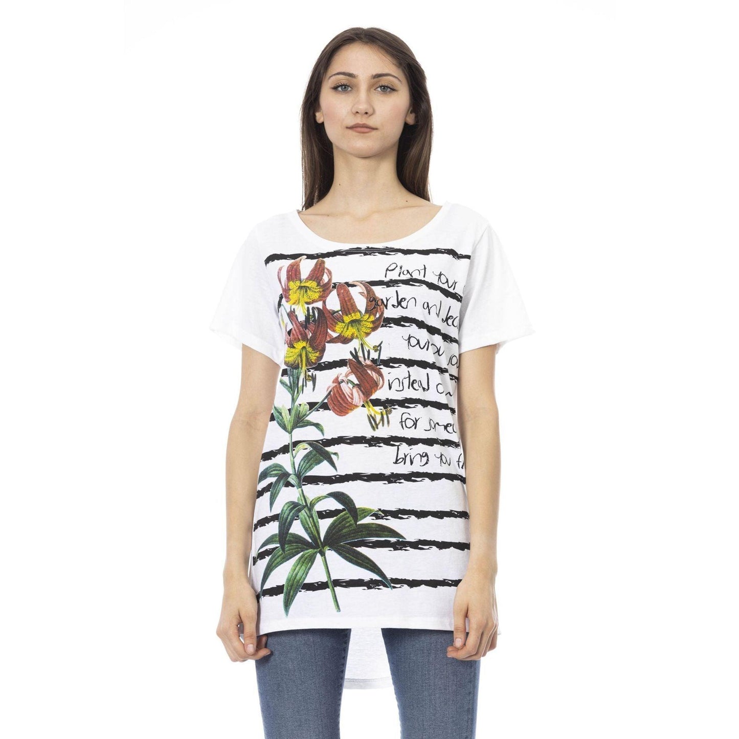 Trussardi Action Women T-Shirts - White Brand T-shirts - T-Shirt - Guocali