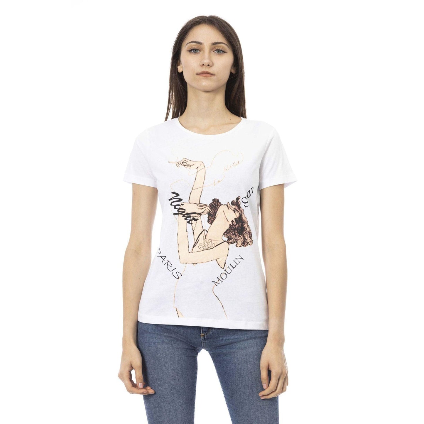 Trussardi Action Women T-Shirts - White Brand T-shirts - T-Shirt - Guocali