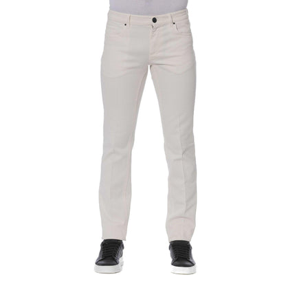 Casual Men Trousers – Mid-Rise Straight Leg