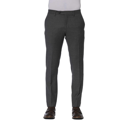 Professional Men Trousers – Mid-Rise Slim Fit