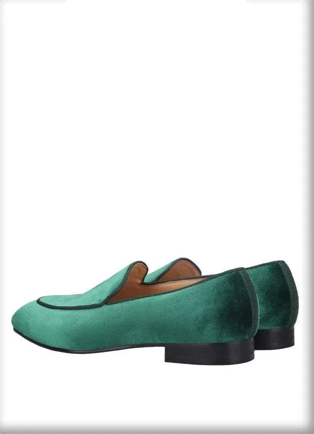 Velvet Slip-On Men Loafers - Men Shoes -Guocali