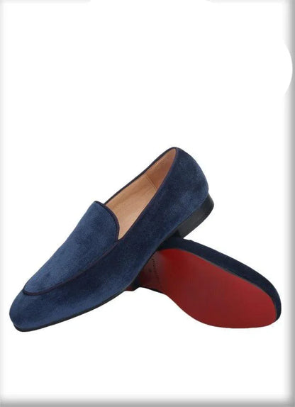 Velvet Slip-On Men Loafers - Men Shoes -Guocali