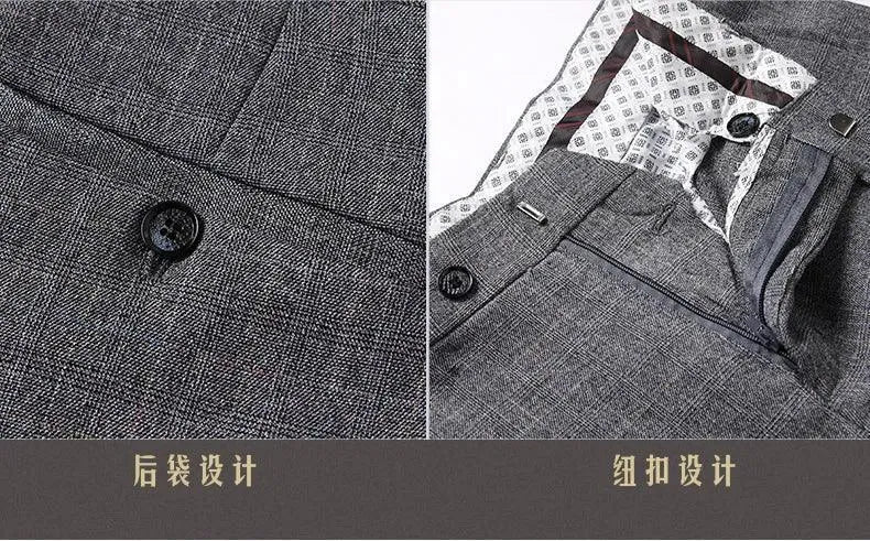 Vintage, Professional Men’s Suit - Plaid Single-Breasted