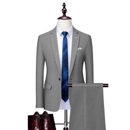 Winter-Ready Woolen Suit for Men - Business Suit - Guocali