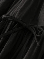 Women A-Line Skirt Bow Detail - High Waist Midi Women Skirt