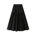 Women A-Line Skirt Bow Detail - High Waist Midi Women Skirt