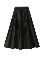 Women A-Line Skirt Fairy Style Layered - High Waist Midi Women Skirt