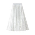 Women A-Line Skirt Lace Detail - Midi Women Skirt