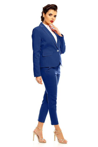 Women Blazer - Breathable - 1-Button - Navy -Guocali
