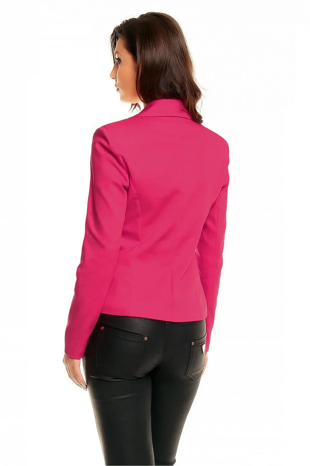Women Blazer - Breathable - 1-Button - Pink -Guocali