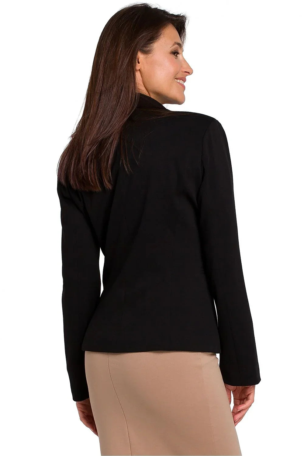 Women Blazer - Breathable - Button - black -Guocali