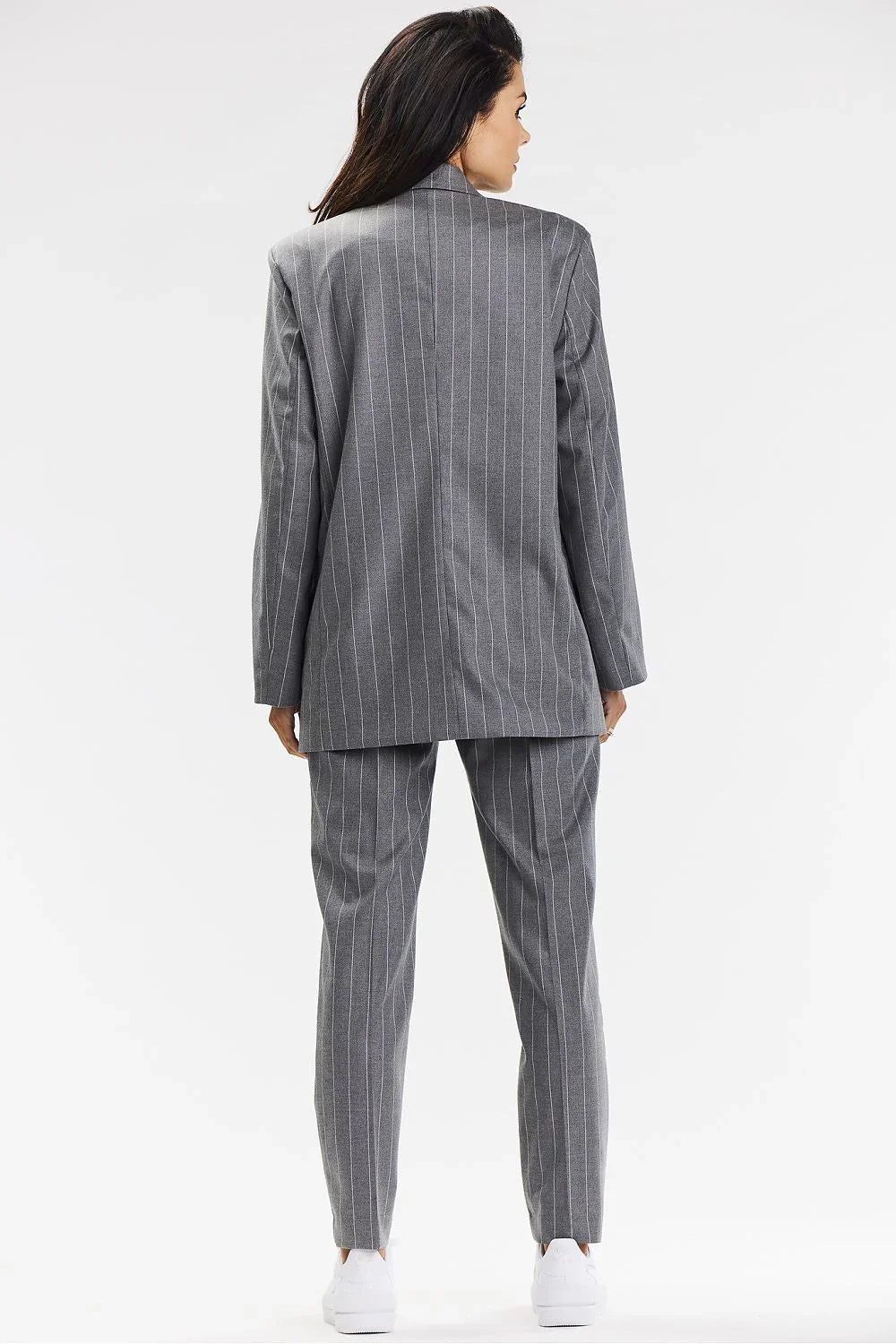 Women Blazer - Breathable - Button - Gray -Guocali