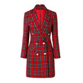 Women Blazer - Lightweight - Double Breasted, Multicolor
