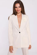Women Suit Jacket - Stretchable - 1-Button Blazer