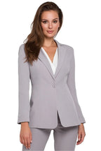 Women Suit Jacket - Stretchable - 1-Button Blazer