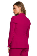 Women Blazer - Stretchable - 1-Button - Purple -Guocali