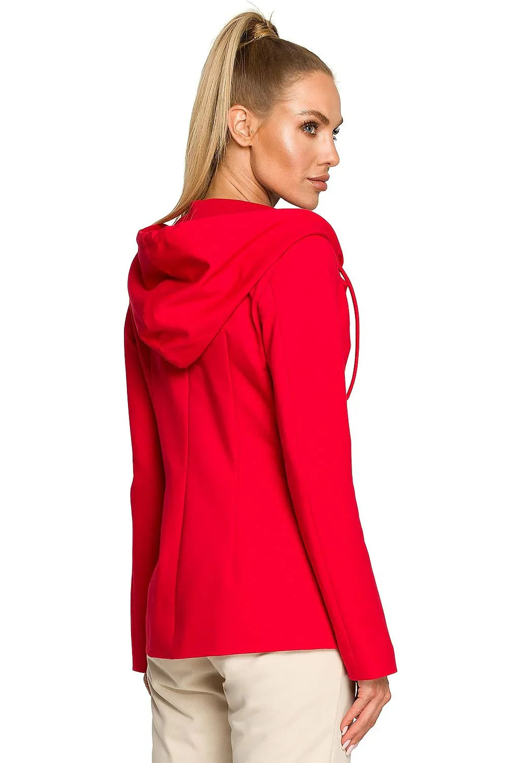Women Blazer - Stretchable - 1-Button - red -Guocali