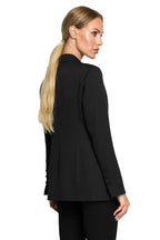 Women Blazer - Stretchable - Button - Black -Guocali
