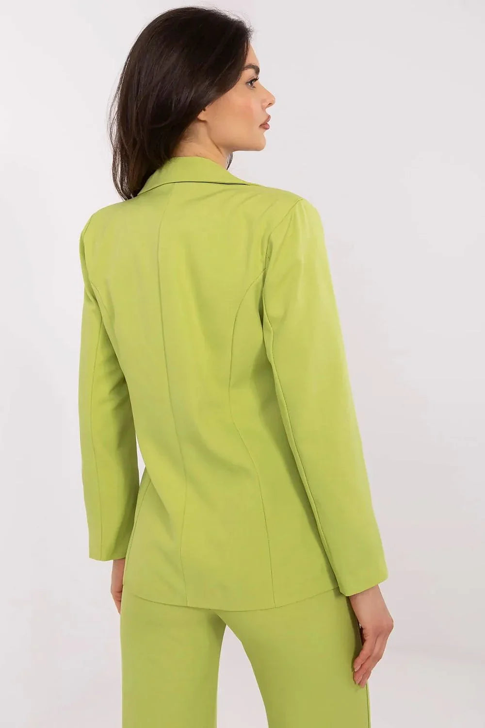 Women Blazer - Stretchable - Button - Green -Guocali