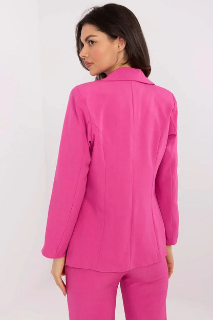 Women Blazer - Stretchable - Button - Pink -Guocali