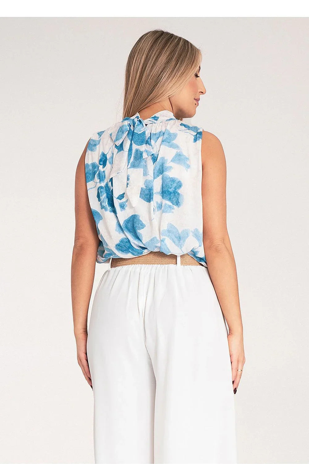 Women Blouse – Breathable – Long Sleeve - Blue -Guocali