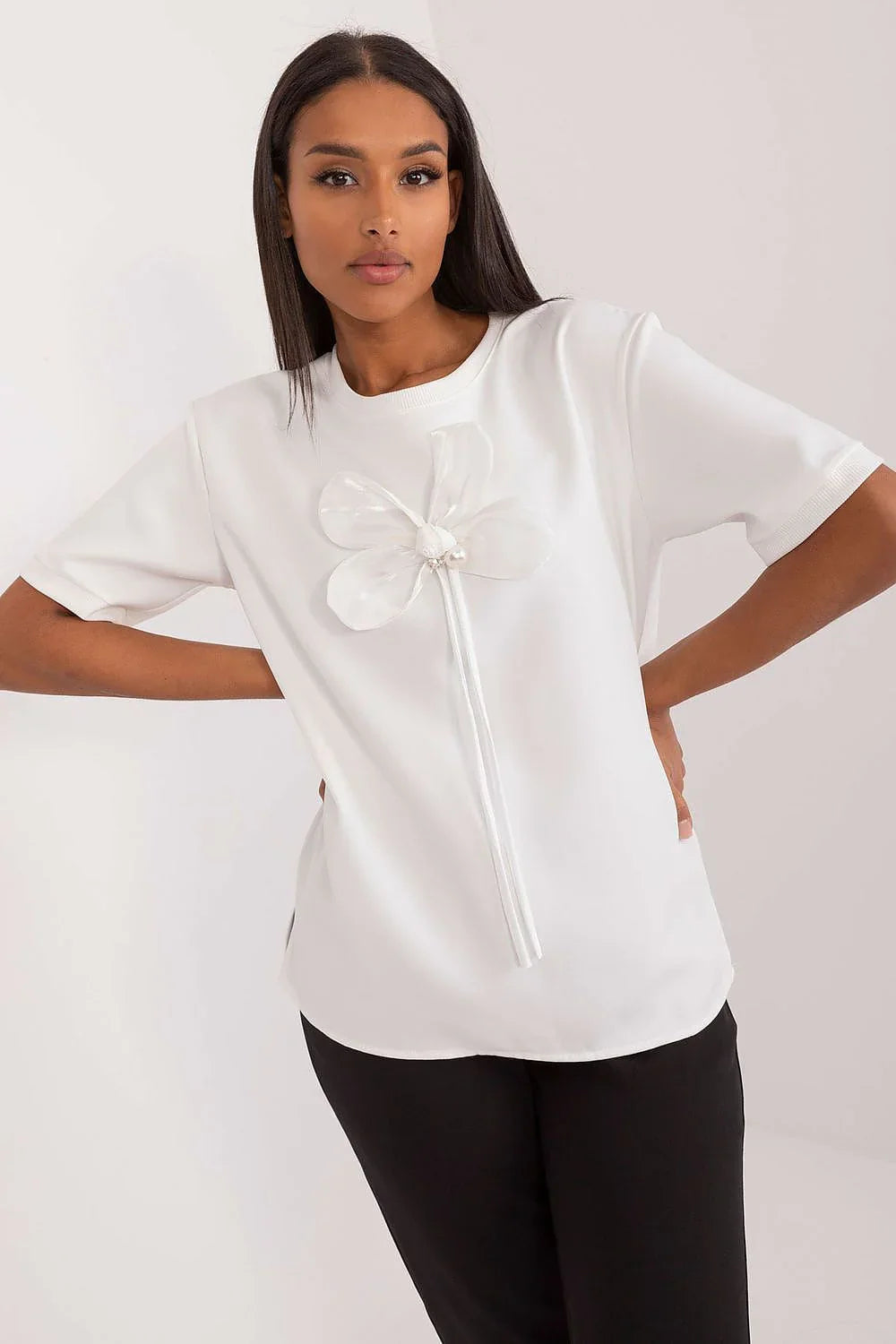 Women Blouse – Breathable – Long Sleeve - White -Guocali