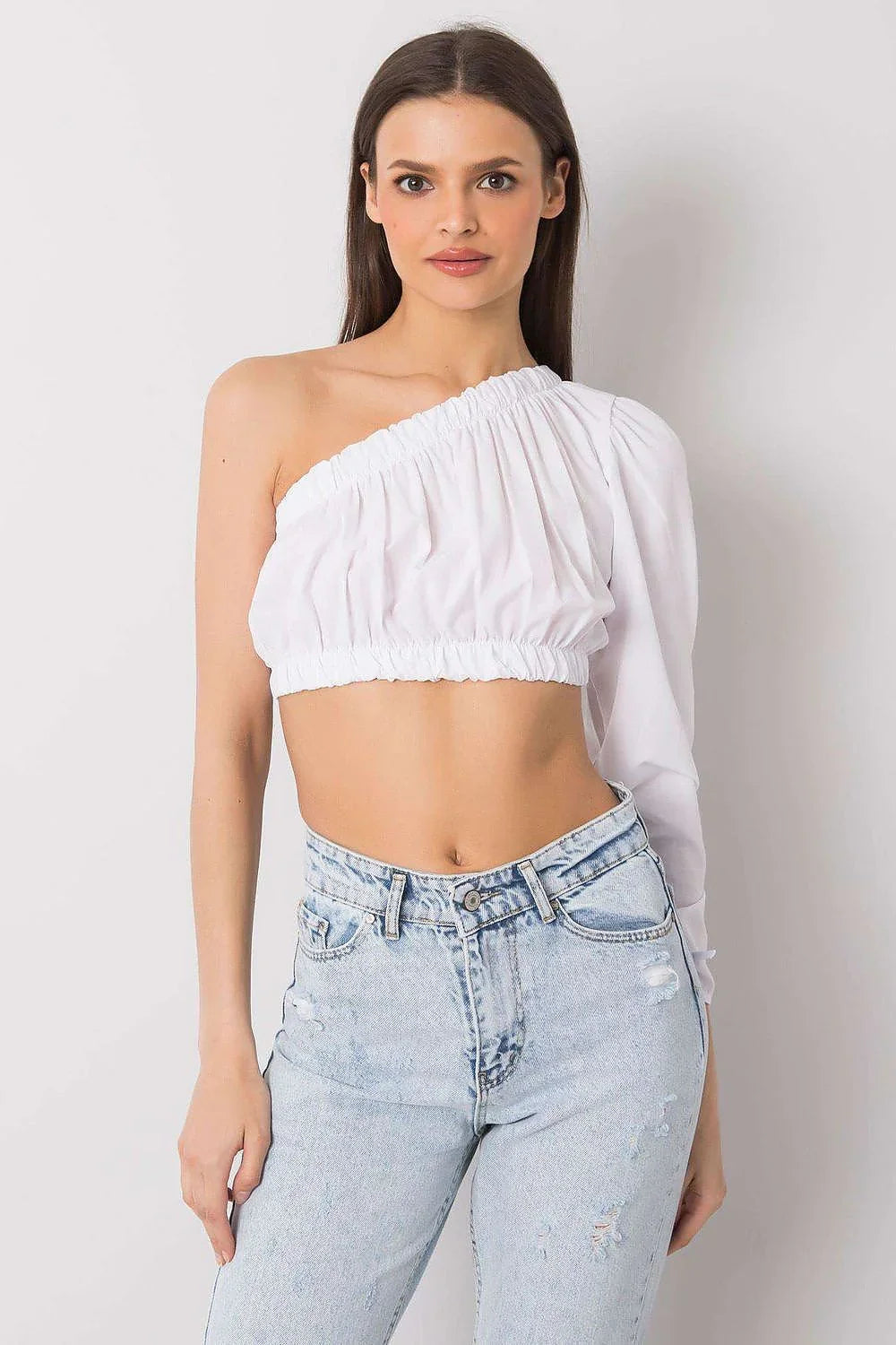 Women Blouse – Breathable – Short Sleeve - White -Guocali