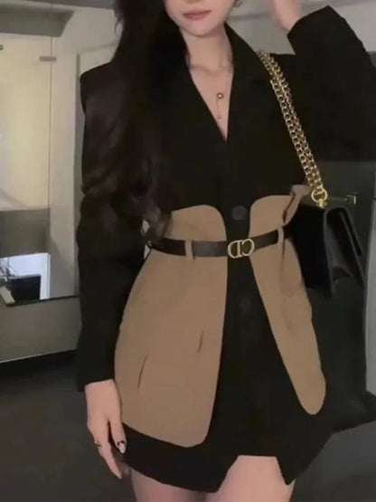 Women Blouse – Ruffle Trim – Puff Sleeves - Black -Guocali