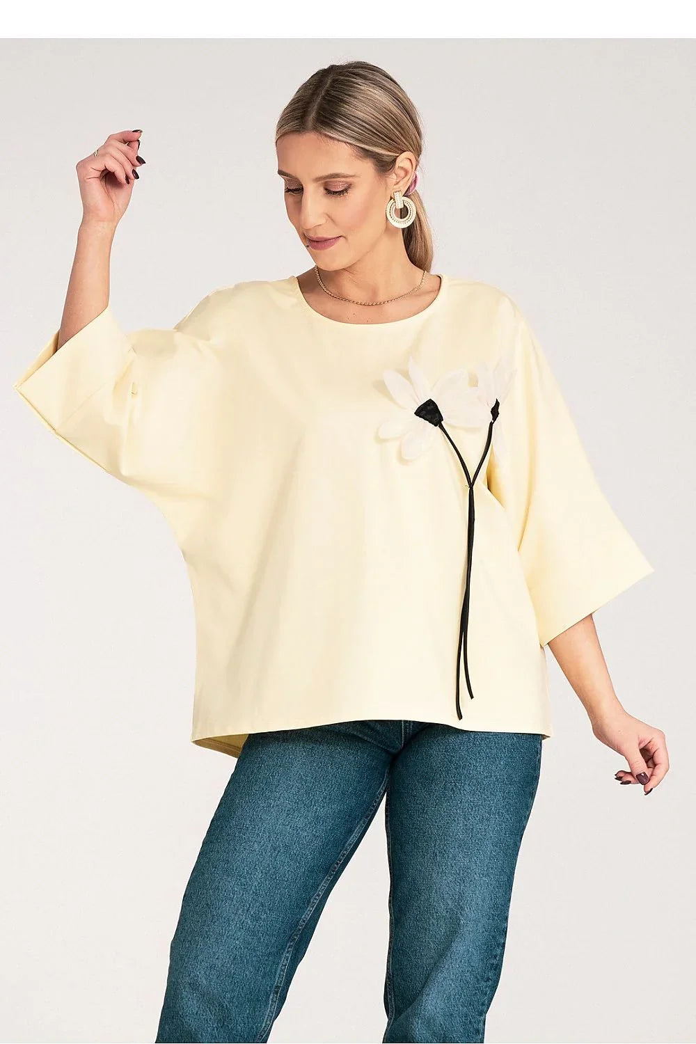 Women Blouse – Stretchable – Sleeveless - Beige -Guocali