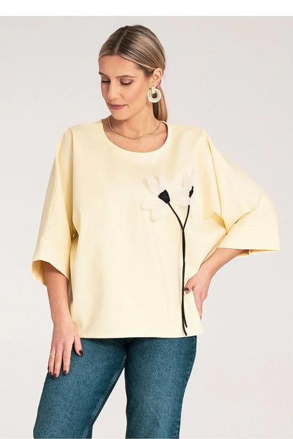 Women Blouse – Stretchable – Sleeveless - Beige -Guocali