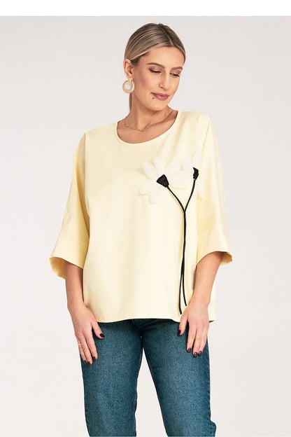 Women Blouse – Stretchable – Sleeveless - Beige -Guocali