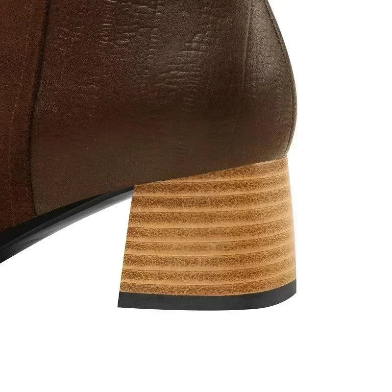 Women Boots - Ankle Fashion Heeled Suede