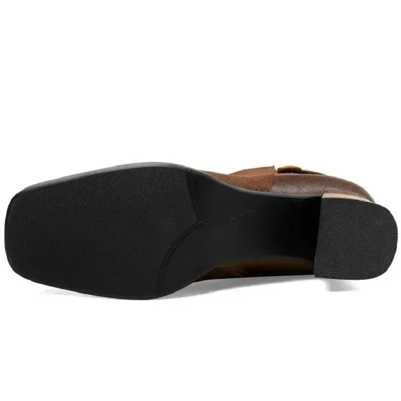 Women Boots - Ankle Fashion Heeled Suede