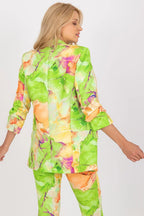 Women Casual Blazer - Stretchable - Slip-On, Yellow, Orange, Multicolor