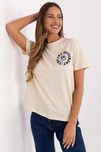 Women Crew-Neck Short-Sleeves T-Shirt – Breathable, Multicolor, Black, Blue