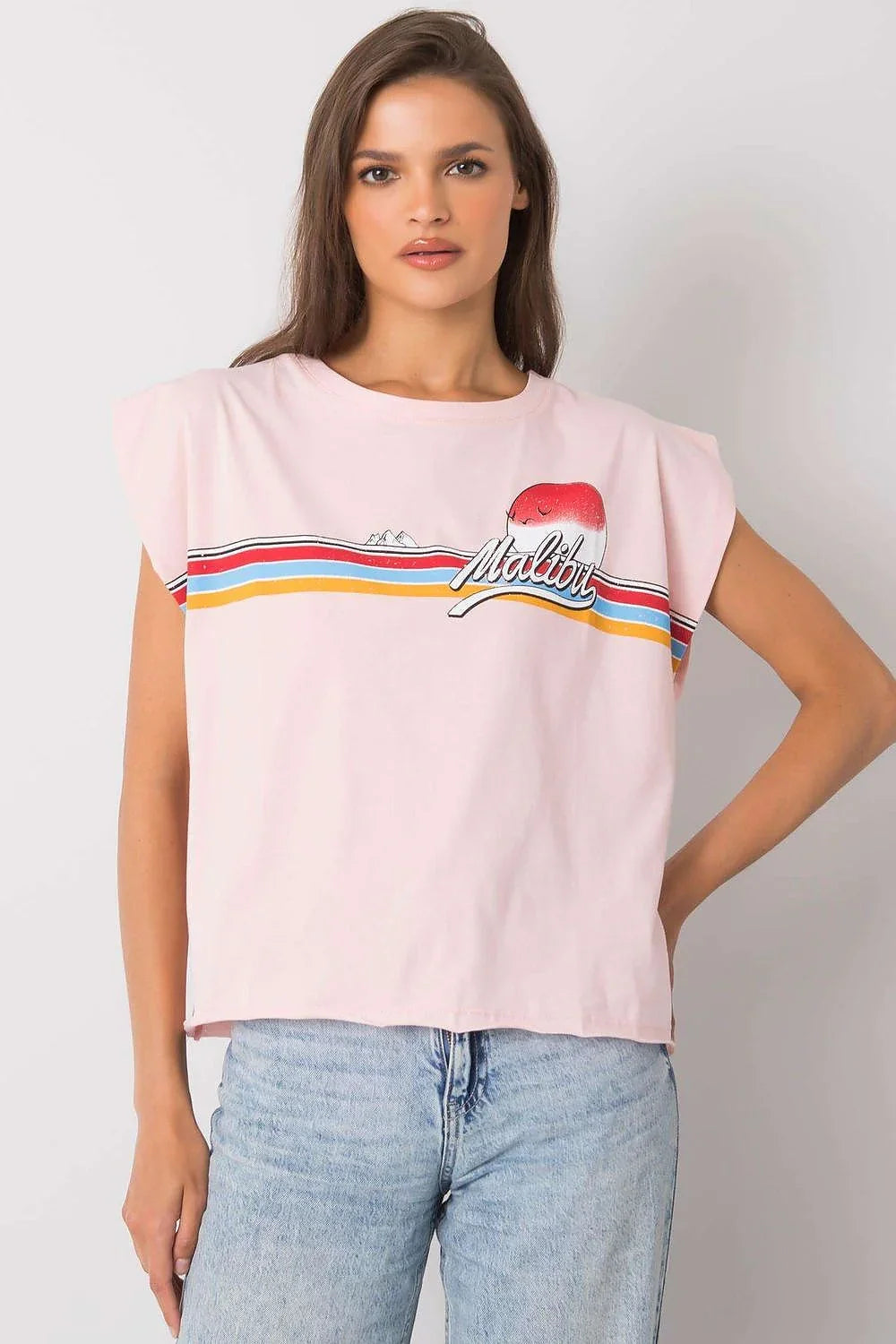 Women Crew-Neck Short-Sleeves T-Shirt – Breathable - Pink -Guocali