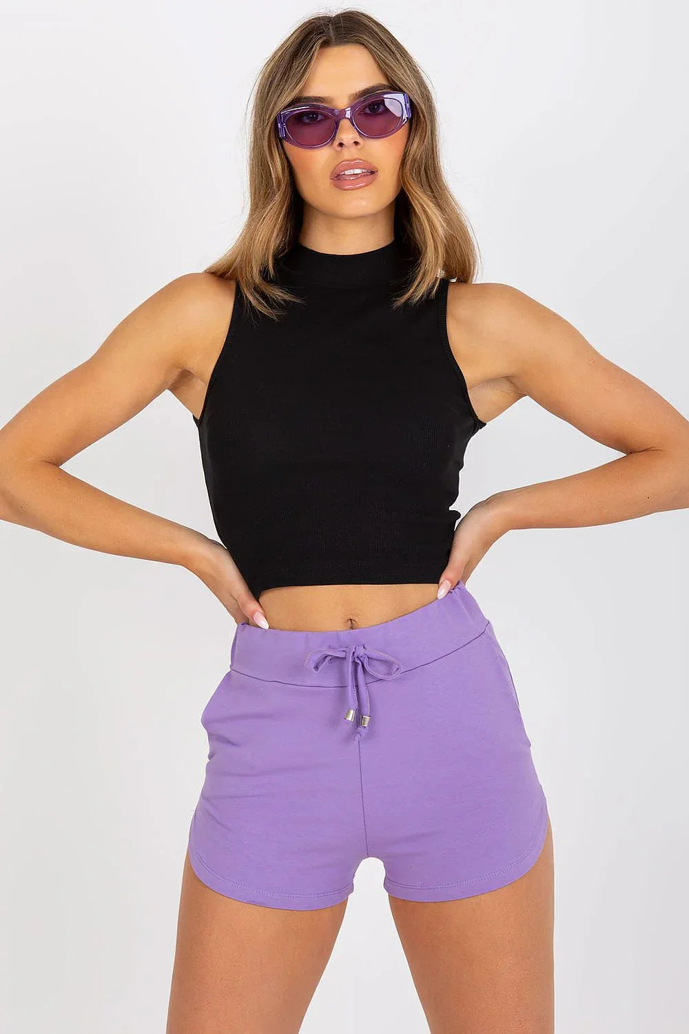 Women Crop Top – Mock-Neck Crop Top -Guocali
