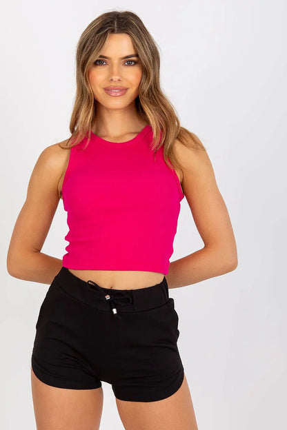 Women Crop Top – Round-Neck Crop Top -Guocali