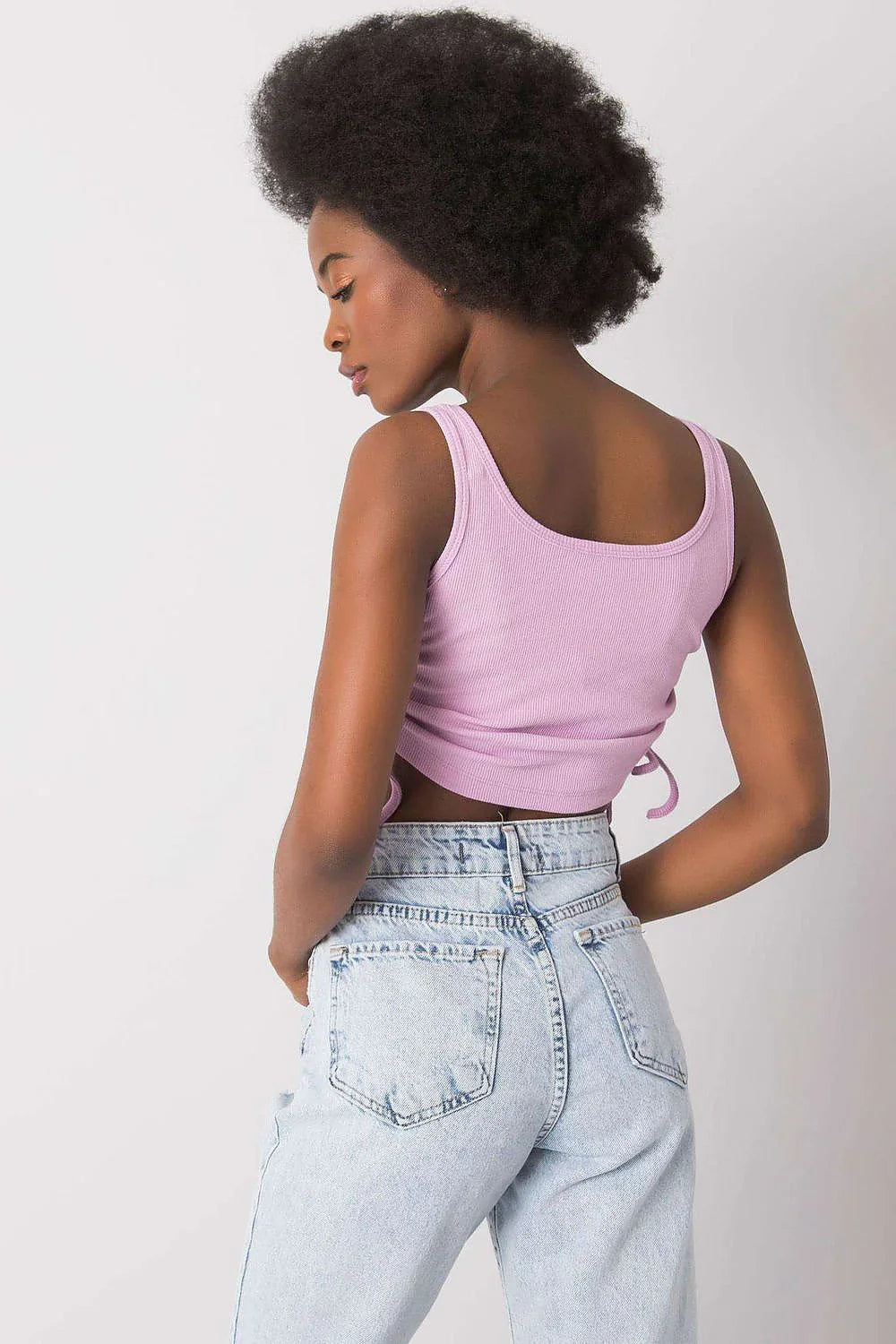 Women Crop Top – Round-Neck Crop Top -Guocali