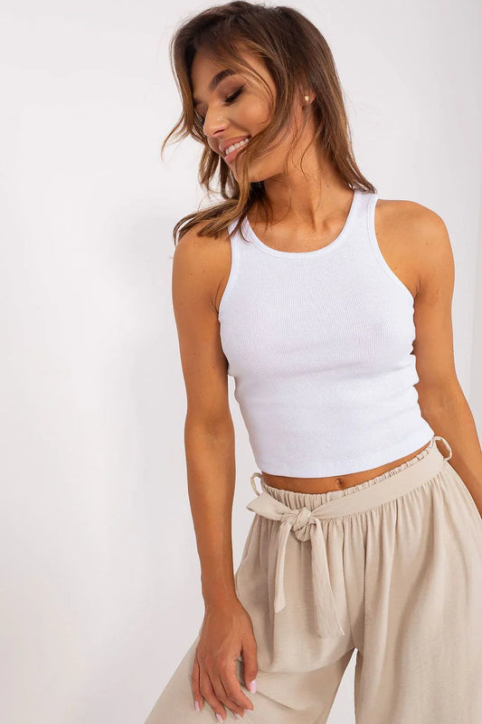 Women Crop Top – Round-Neck Crop Top -Guocali