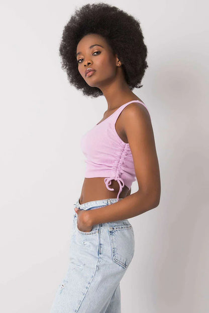 Women Crop Top – Round-Neck Crop Top -Guocali